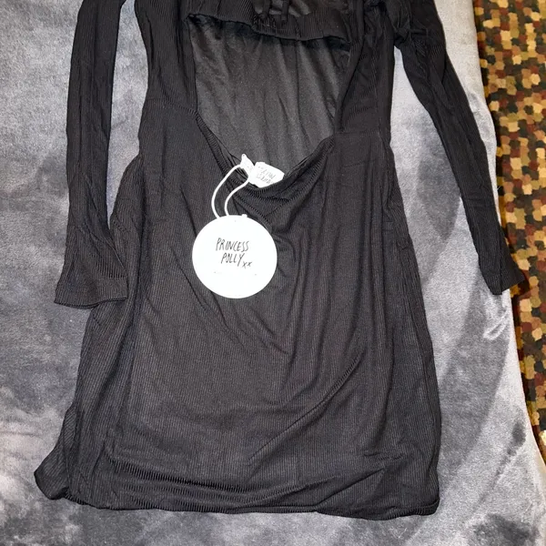 Princess Polly Eleanor Mini Dress in Black Size 6 New with tag - Image 10