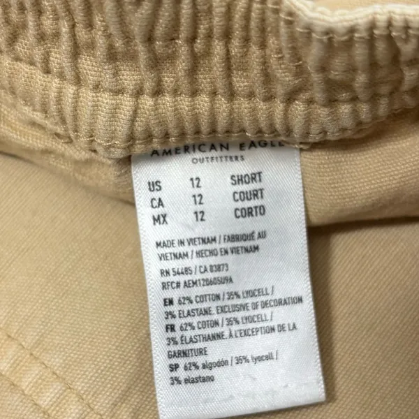 American Eagle Outfitters Tan Cargo Pants‎ size 12 - Image 7