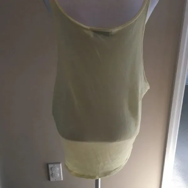 Wildfox Yellow Tank Top "Beach Scene" Sweater - Image 3