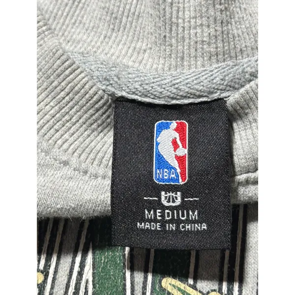 NBA‎ Milwaukee Bucks Basketball Graphic Crewneck Sweatshirt Gray Womens Medium - Image 3