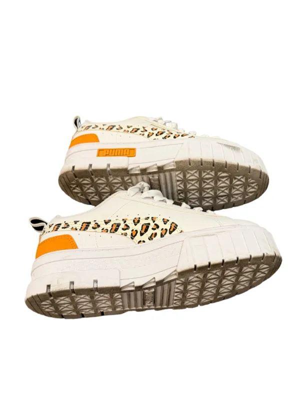 PUMA Mayze Roar Platform Sneakers Shoes White 7 Women's, Size 5.5 Girl's - Image 10