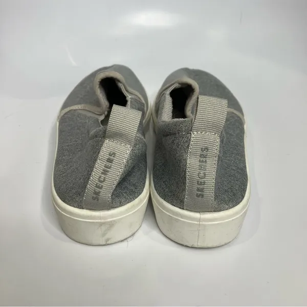 Skechers slip on shoes gray casual neutral minimalist women’s size 8.5‎ - Image 4