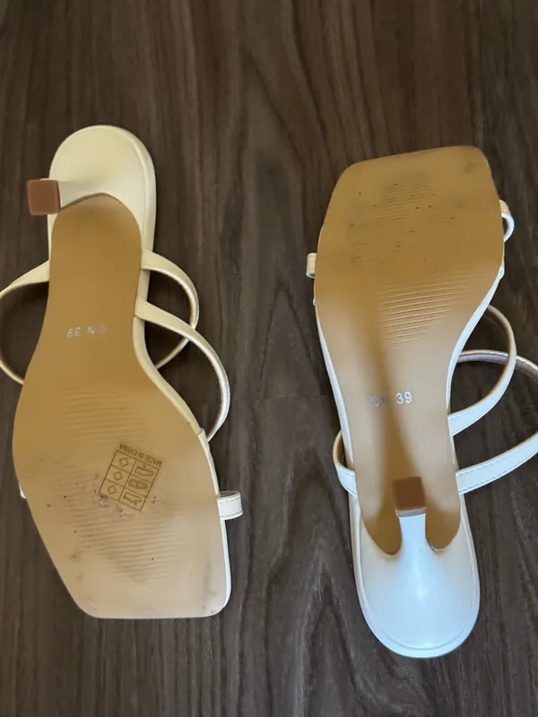 FashioNova Off white heels - Image 2