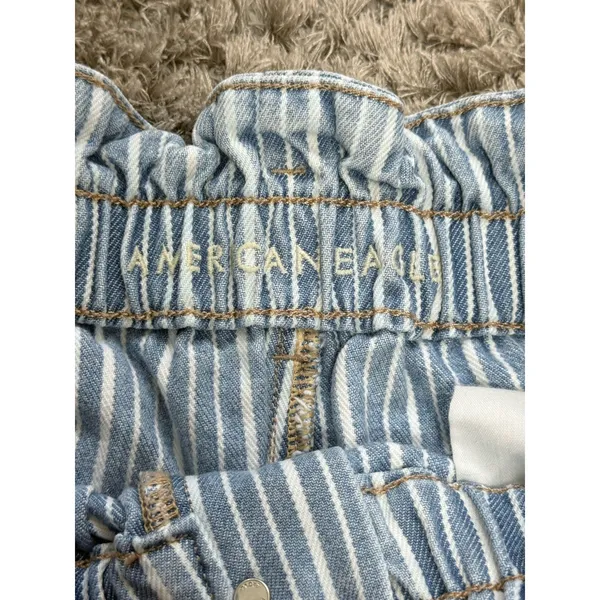 American Eagle Outfitters Women’s Mom Jeans Blue Indigo Stripe Size 10 Long - Image 12