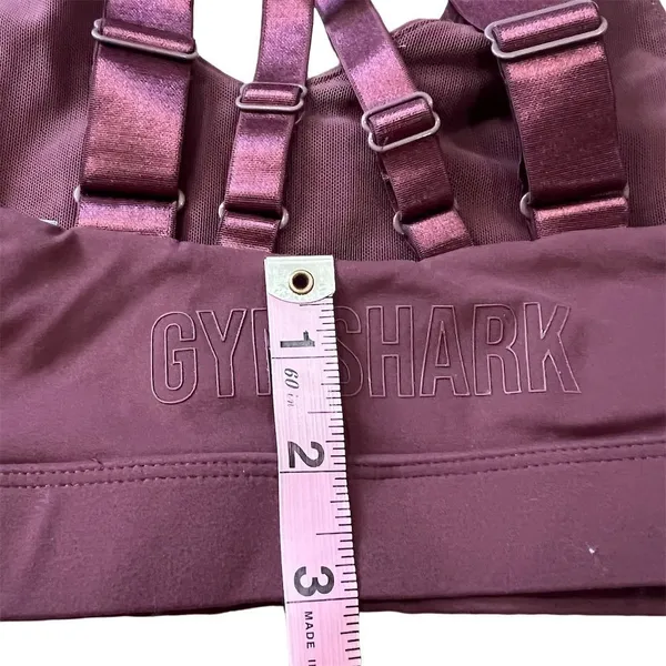 Gymshark Women's XS Purple Crossover Sports Bra Yoga Gym Activewear - Image 7