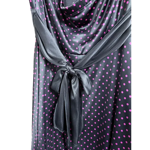 Y2K Ruby Rox Polka Dot Halter Dress size Small - Image 5