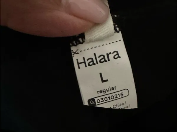 Halara Size L Women's Black Faux Leather Flared Pants NWOT - Image 11