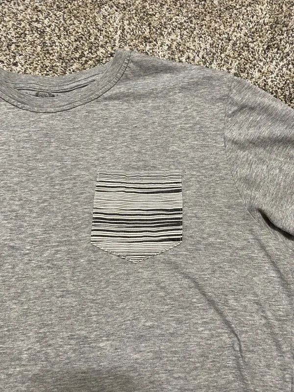 American Rag Gray Short Sleeve Tee Casual Cotton Blend - Image 3