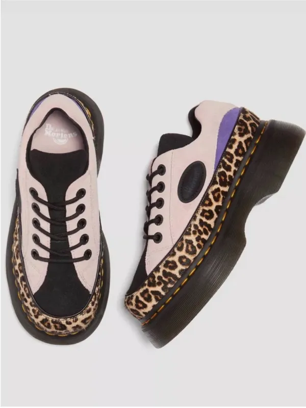 Dr. Martens Pink, Black and Leopard Platform Creepers - Image 2
