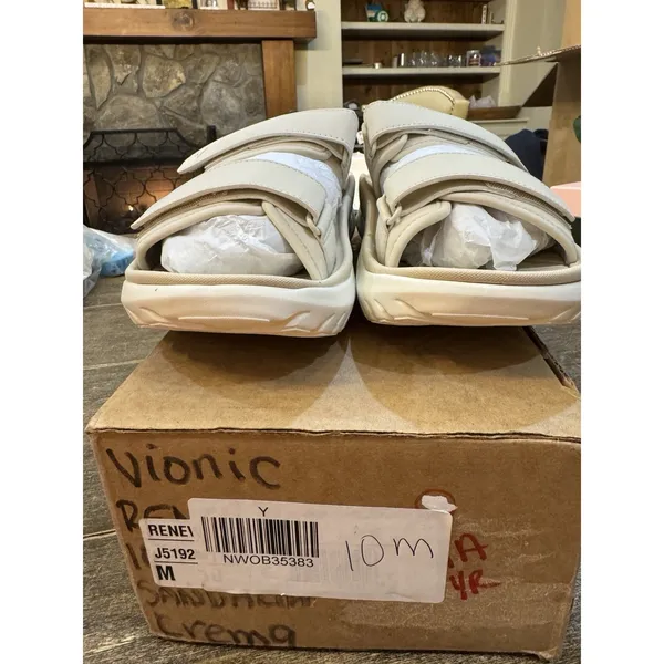 Vionic Renewal Adjustable Recovery Slide Sandals in cream Size M 8.5 W 10‎ - Image 5