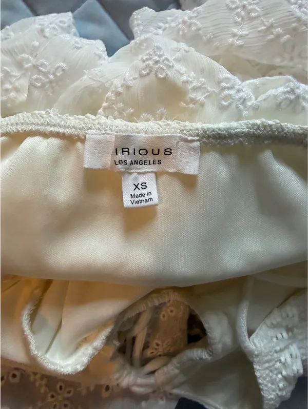 Eyelet lace top White Size XS - Image 3