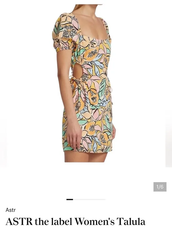 ASTR the Label mini talula tropical papaya dress medium - Image 3