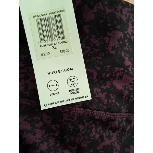 Hurley Size XL Women's Legging pants with 2 zip pockets Blue (MSRP $78) NWT - Image 10