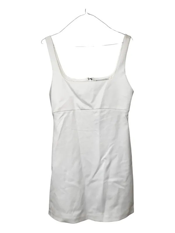 Alice + Olivia Mikaela Off White Square Neck Scuba Mini Dress NWT Size 8 - Image 3