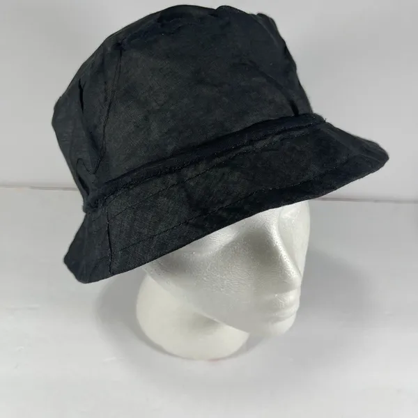 Reversible Bucket Hat Black White Mudcloth Print Boho Festival Sun Hat Unisex - Image 7