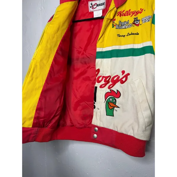 Vintage Womens Kelloggs Corn Flakes Chase Nascar Jacket Size Small - Image 6