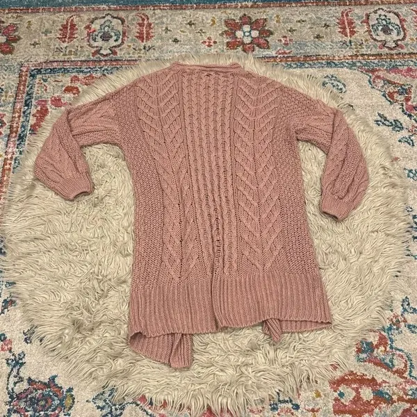 Topshop oversized pink cardigan size 2 - Image 5