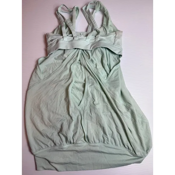 Lululemon‎ Light Green Workout Dress Athletic Tank Top Activewear stained size 4 - Image 8