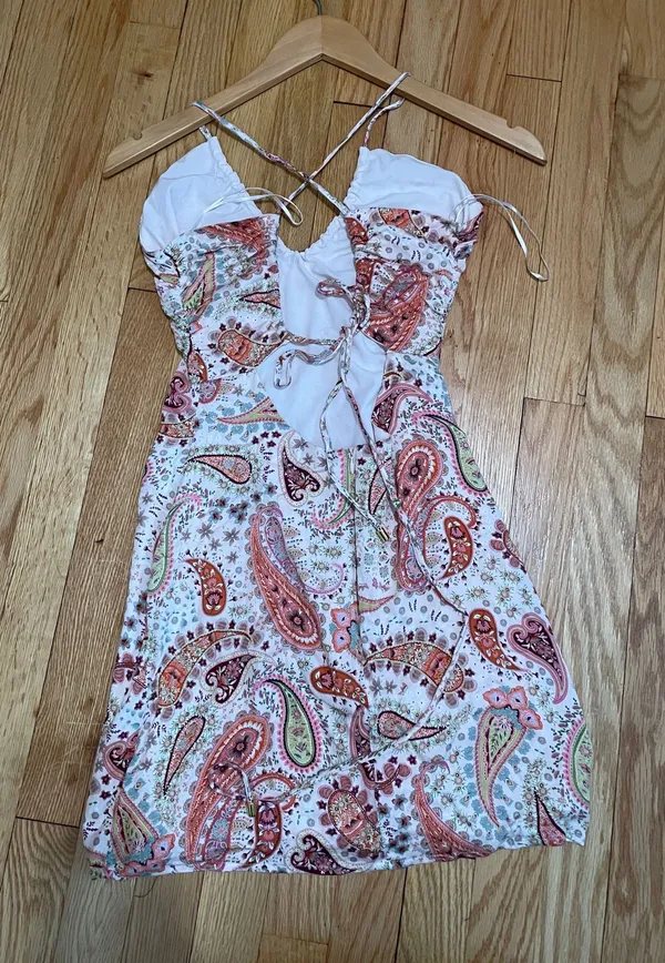 Sky to Moon Mini Paisley Bodycon Dress - Image 2