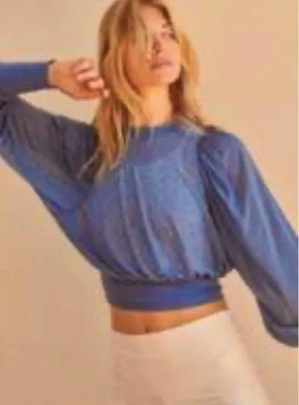 Soft blue top Free People - Image 2
