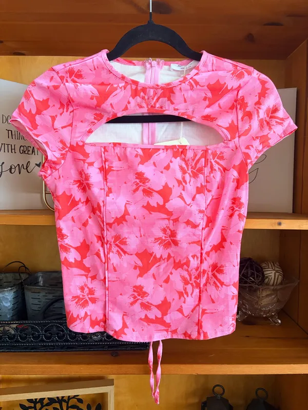 Peppermayo Cherry Blossom Floral Top Size 4 S New Soft Girl Romantic Festival - Image 3