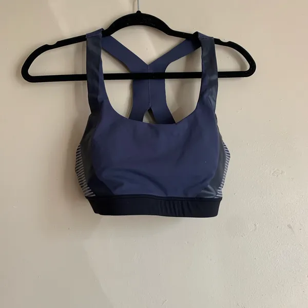 Allyson Felix Athleta Women Size Small Set Blue Athletic Outfit Top Bottom - Image 5