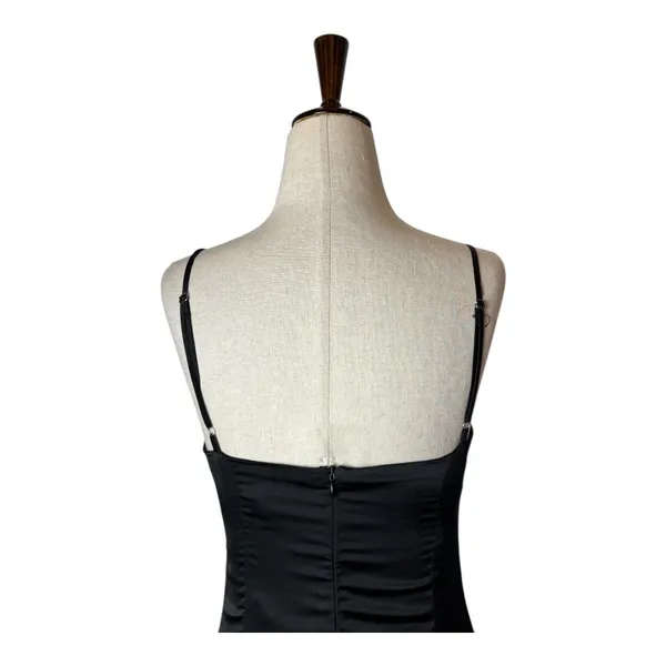 Princess Polly Dress Women 2 Black‎ Satin Lace Trim Slip Mini Sexy Whimsigoth - Image 8