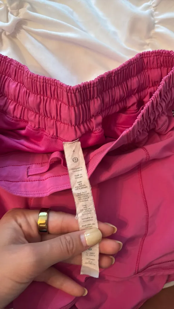 Pink Lululemon Hotty Hot Shorts  - Image 3