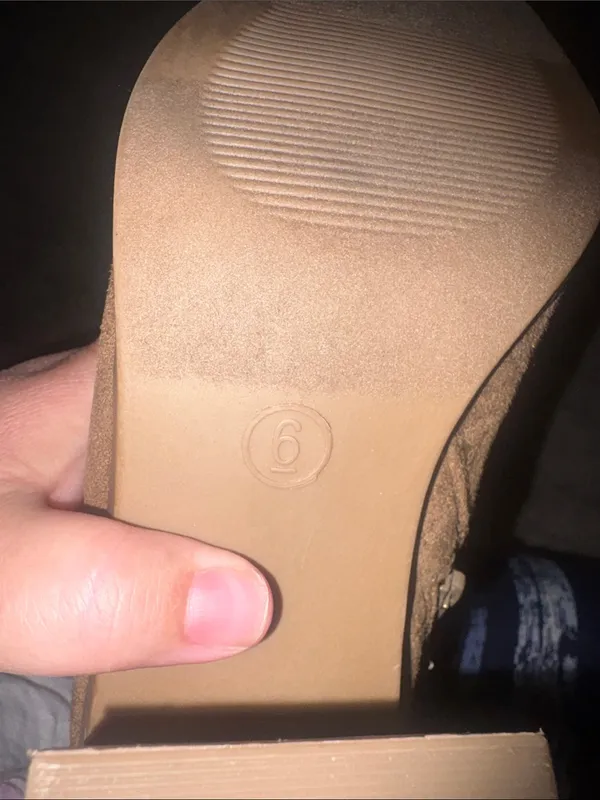 Women's Brown Suede Mid-Calf Block Heel Boots size 6 - Image 4