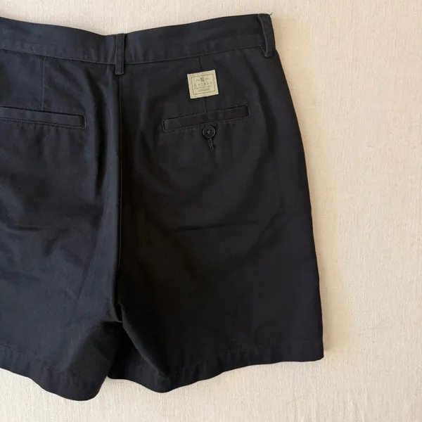 Lauren Ralph Lauren Petite Cotton Chino Shorts Women 6P Black - Image 4