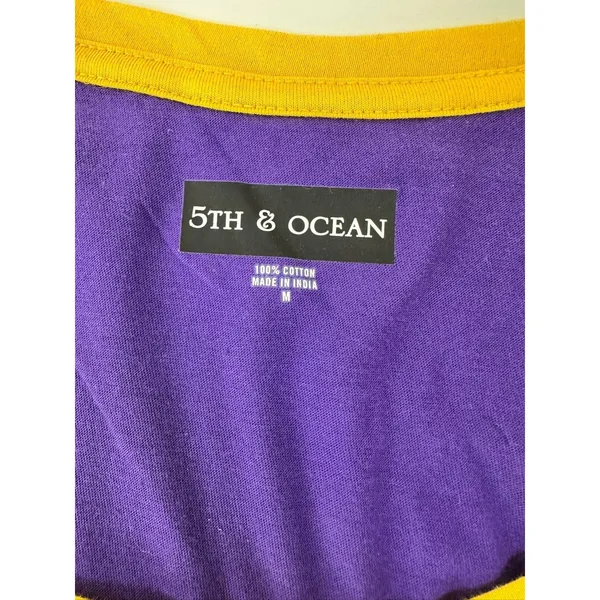 LSU Tigers Women’s Top M Purple Gold Sequin Raglan 3/4 Sleeve Shirt Football - Image 6