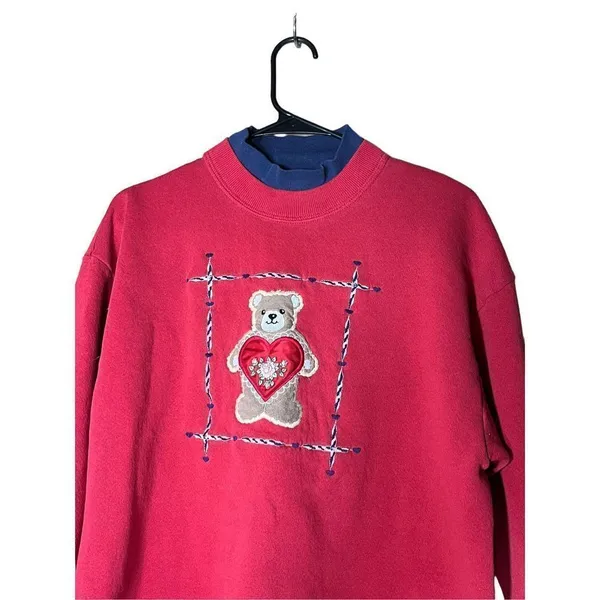 Vintage Endless Designs‎ GrandmaCore Pullover Sweatshirt Size M - Image 2