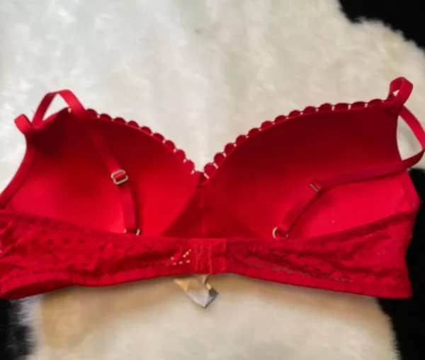 Red Lace Bra - Image 2