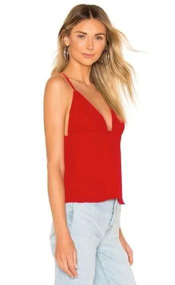 NBD / Revolve Roxanne Cami Top in Candy Red NWT - Image 3