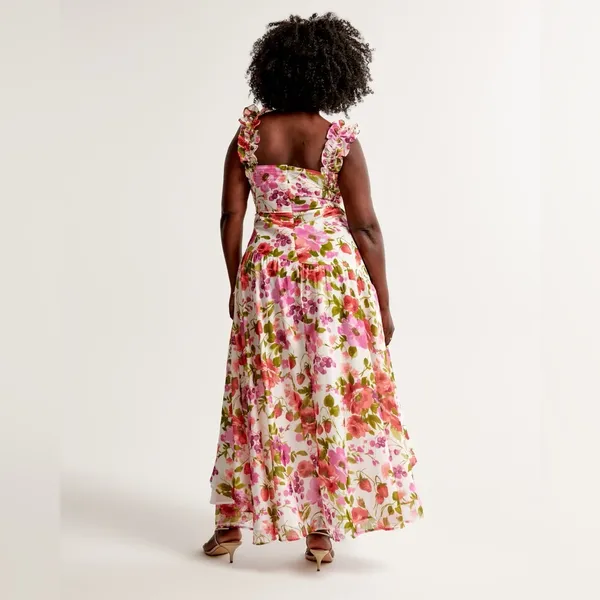 Abercrombie High Low Ruffle Dress - Image 2