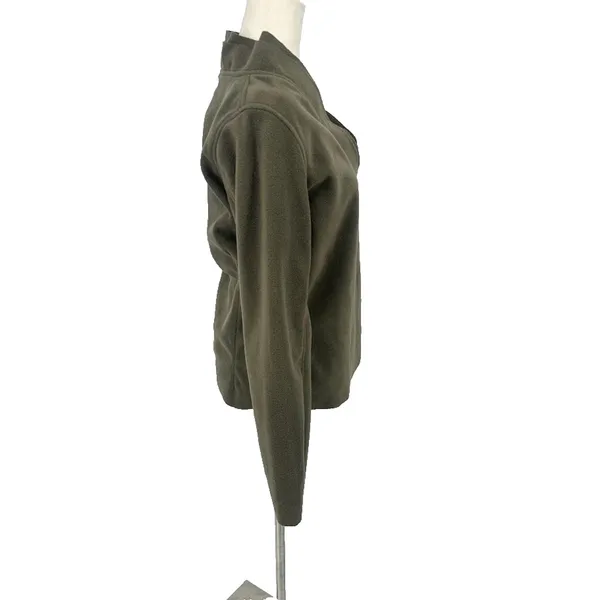 AVATAR CLOTHING Nepal Green‎ Wrap Fleece Top Sweater Wooden Button Size Medium - Image 7