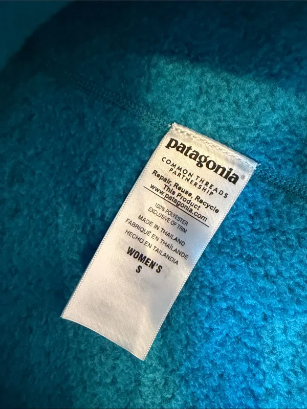 Patagonia Size Small Better Sweater in Teal Blue - C54-108 - Image 6