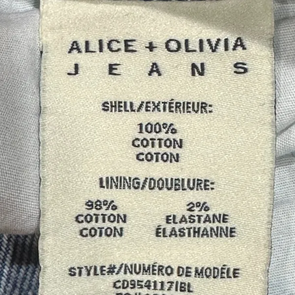 Alice + Olivia Conry Pleated Denim Shorts Ivy Blue Cotton‎ High Waist Cuffed 25 - Image 8