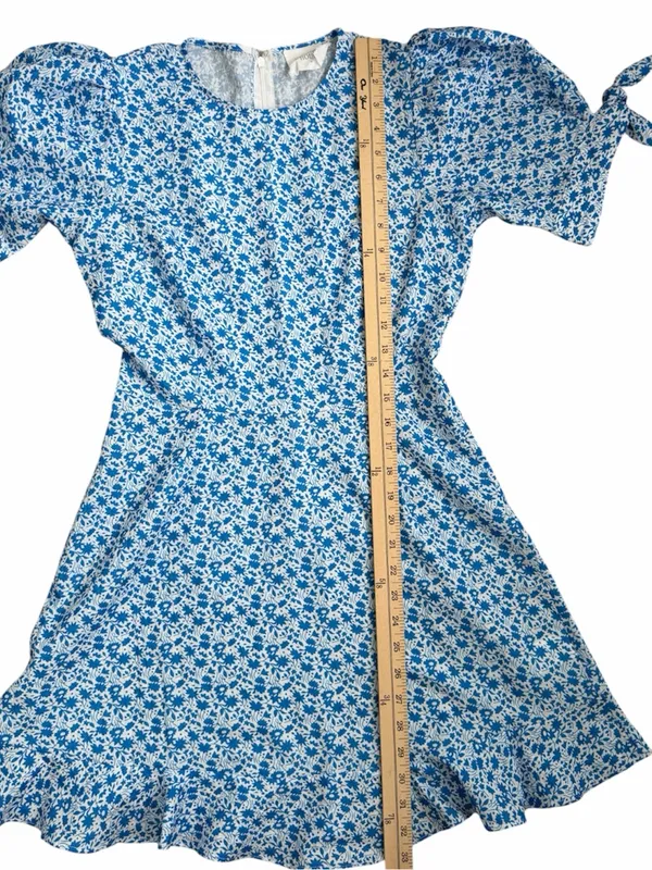 Hyacinth house Blue Floral Tie-Sleeve Dress - Tuckernuck - Image 7