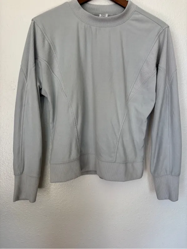 RBX Solid Light Grey Cozy Sweatsuit Gray - Image 4