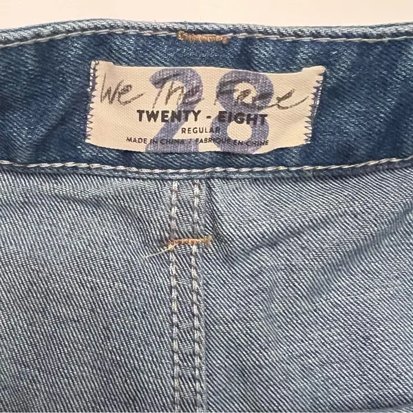 Free People We the Free Bridgette Exposed Button Fly‎ High Rise Denim Shorts 28 - Image 13