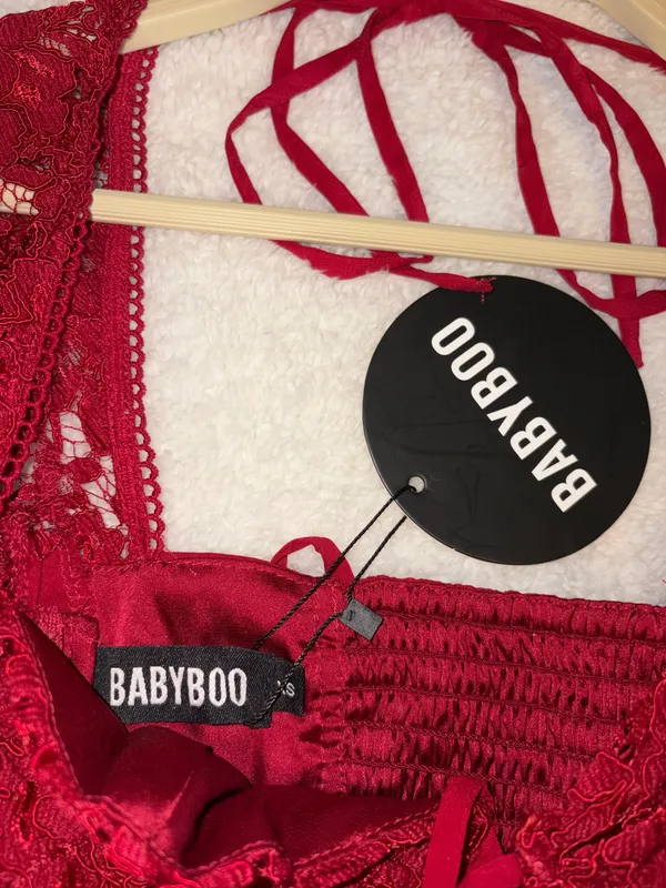 Babyboo Mini Dress Red - Image 6