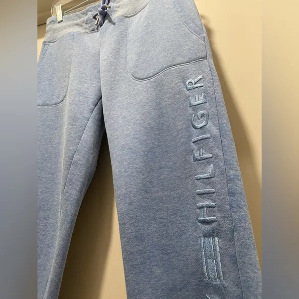 Women's Light Blue Drawstring Sweatpants Joggers - Small - Image 9