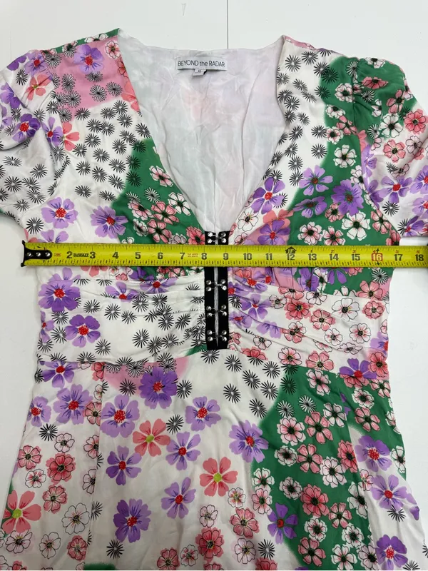 Beyond the Radar mixed floral print corset mini dress size XL - Image 6