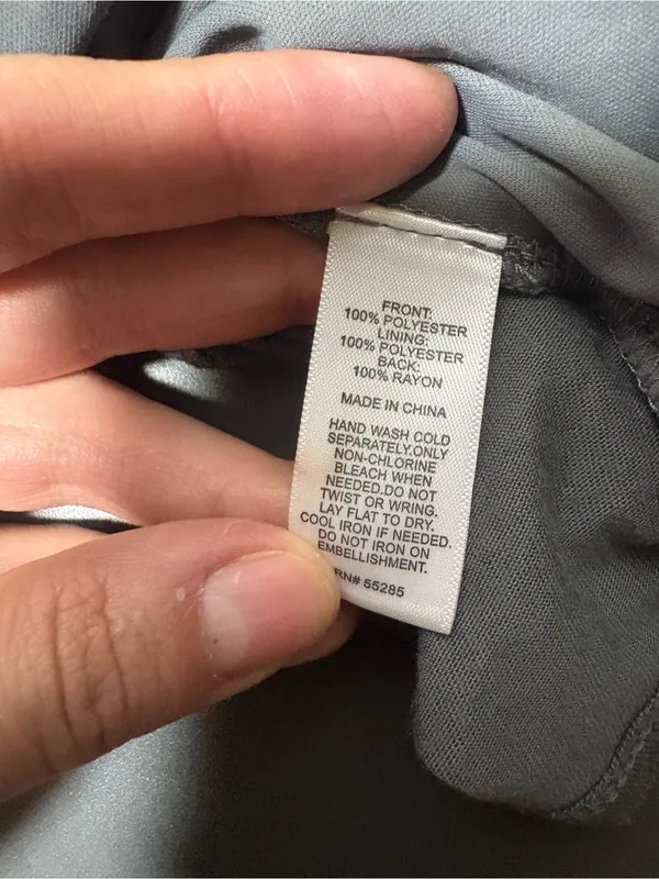 EXPRESS Y2K Studded Grey Racerback Tank Top - Image 5