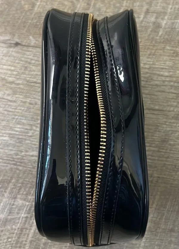 Tory Burch Black Plastic Cosmetic Bag - Image 5