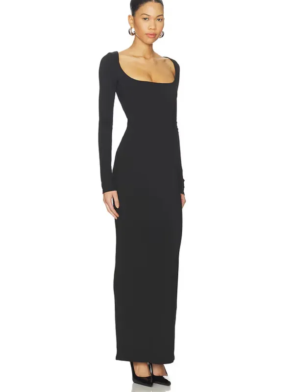 Revolve All The Ways Anneliese Maxi Dress in Black size Large NEW $68 - Image 2