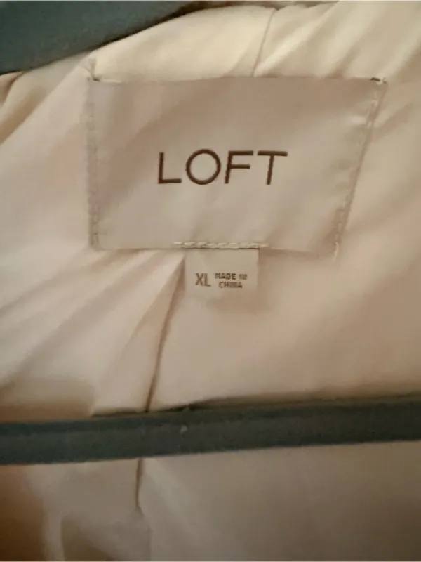 LOFT Cream Sherpa Teddy Coat with Zip Pockets - Image 4