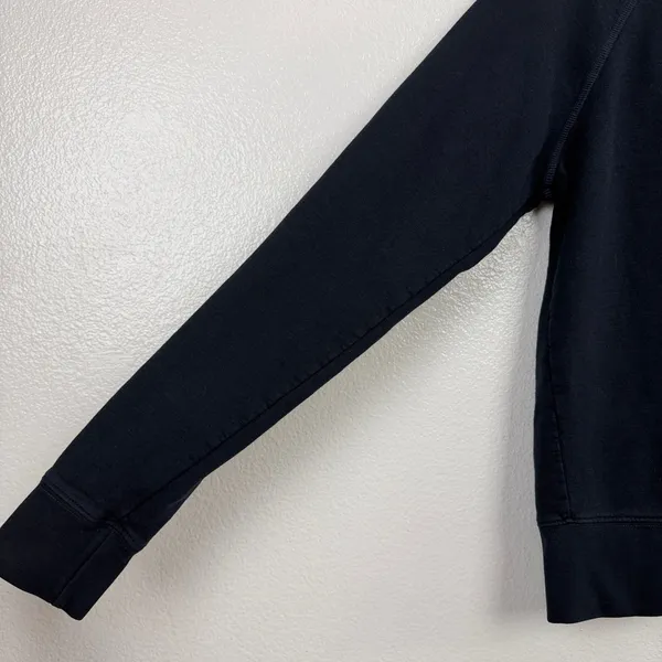 American Giant Sweatshirt Womens Medium Black Raglan Crew Neck Made in USA - Image 4