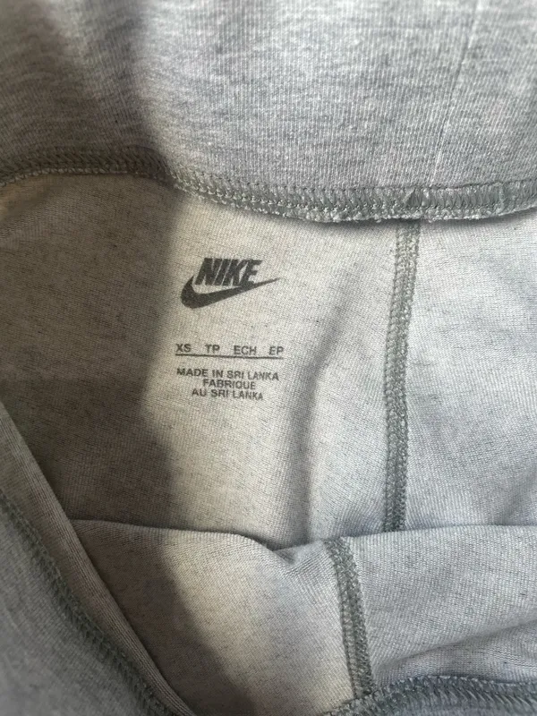 Nike Gray Biker Shorts XS | Minimal Logo Athletic Stretch Lounge Fit - Image 2